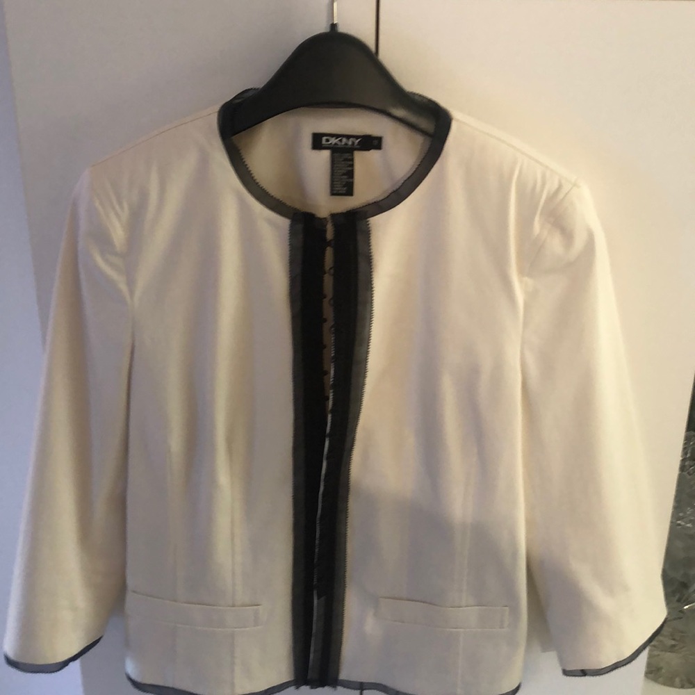 DKNY white jacket size 12
